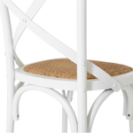 Villa X-back Chair Aged White Rattan Sea