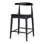 Elbow Barstool PU Seat Black Oak (W55 D50 H94 SH65CM)
