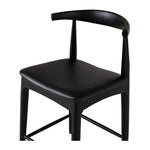 Elbow Barstool PU Seat Black Oak (W55 D50 H94 SH65CM)
