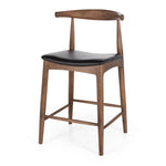 Elbow Barstool PU Seat Black Oak (W55 D50 H94 SH65CM)