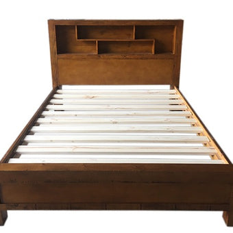 Woodside Queen Bed with Bookcase Head (L2320 W1660 H1200/580mm)