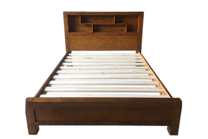 Woodside Queen Bed with Bookcase Head (L2320 W1660 H1200/580mm)
