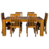 Woodside 1.5 7 pcs Dining Suite