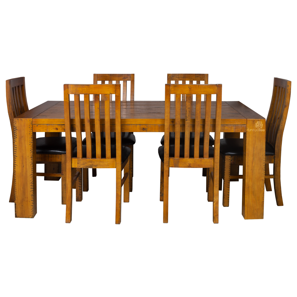 Woodside 1.5 7 pcs Dining Suite