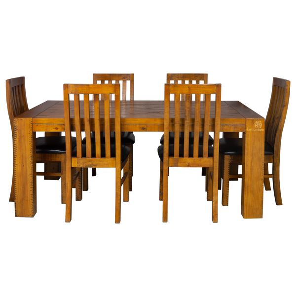 Woodside 1.5 7 pcs Dining Suite