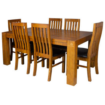 Woodside 1.5 7 pcs Dining Suite