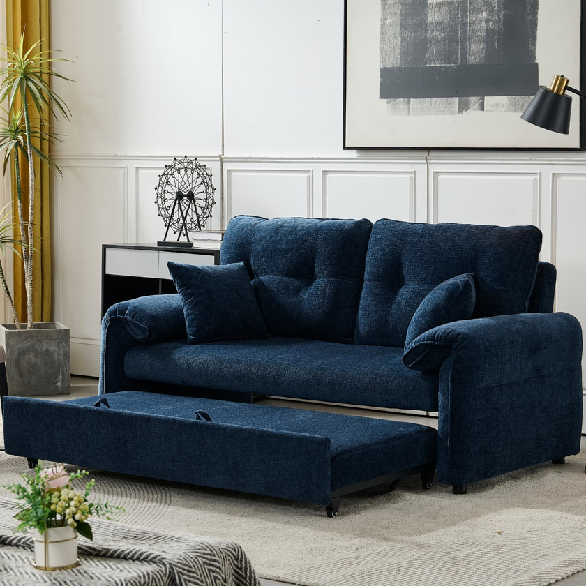 Ballina Sofa Bed- Blue