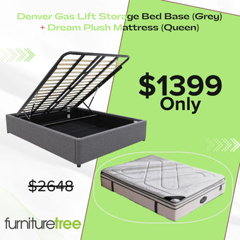 Denver Dream Plush Queen Deal- Grey