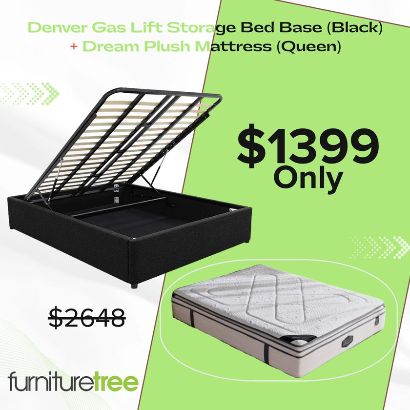 Denver Dream Plush Queen Deal- Black