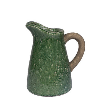 Green Glaze Stoneware Jug Medium