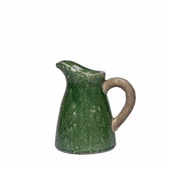 Green Glaze Stoneware Jug Small