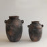 Aged Deep Umber URN Vase Small
