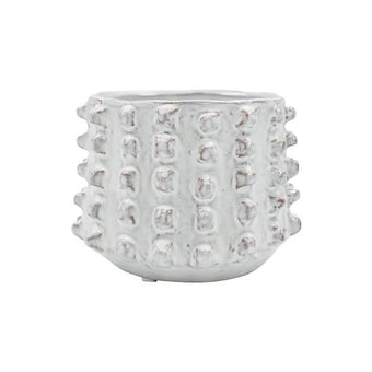 Izak Off-White Glaze Planter Small