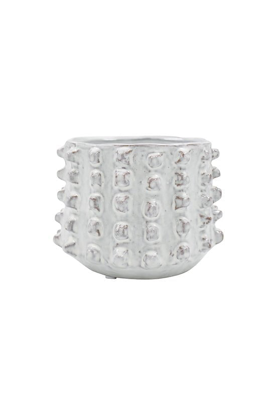 Izak Off-White Glaze Planter Small