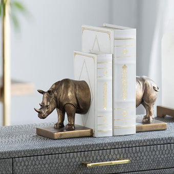 Rhino Bookends