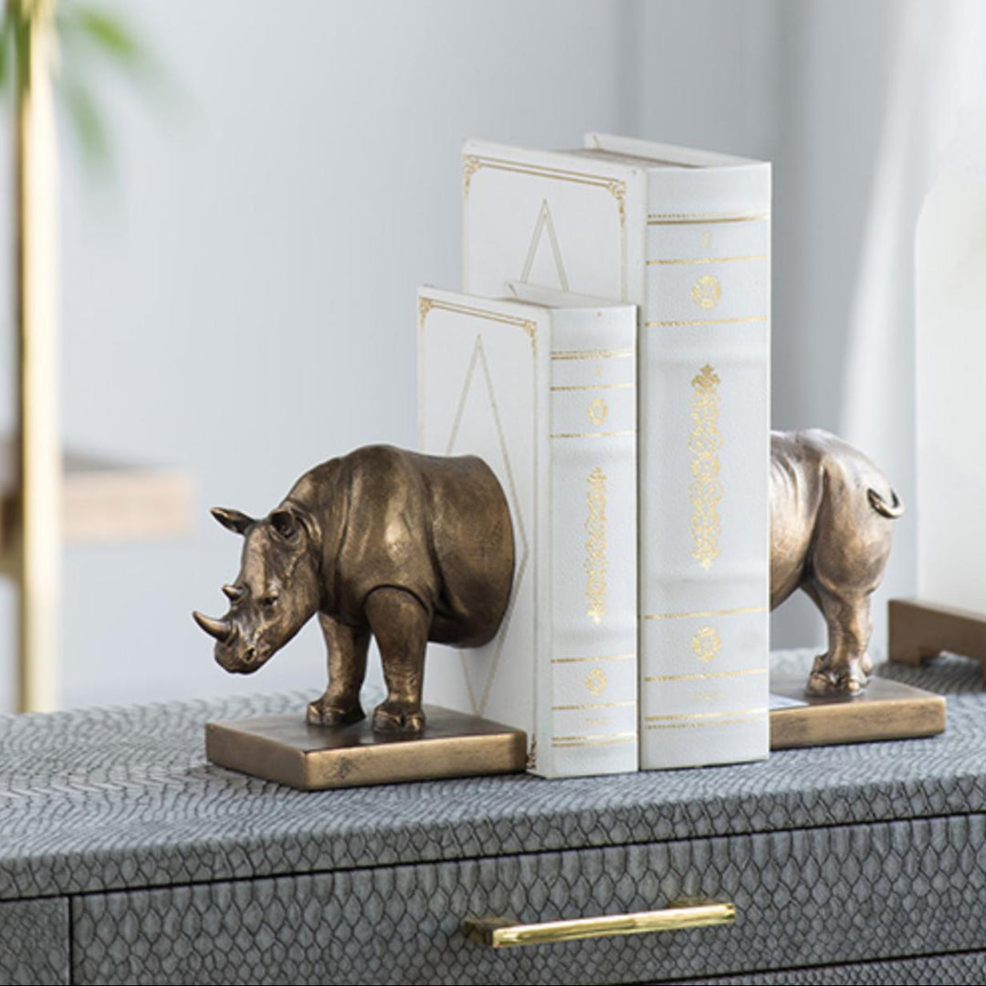 Rhino Bookends