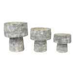 Mushroom Planter Grey Wash S