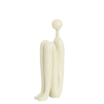 Zen Sitting Scuplture Beige