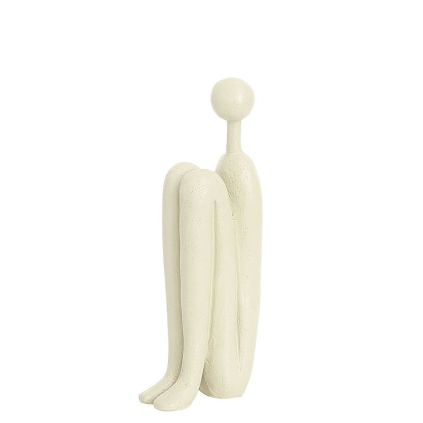Zen Sitting Scuplture Beige