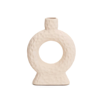 B7450077 Loop Texture Ceramic Vase Nude