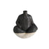 Manola Decor Bud Vase Blk/Wht Glaze