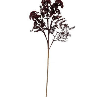 Wild Flower wIvs Spray Burgundy 72cm