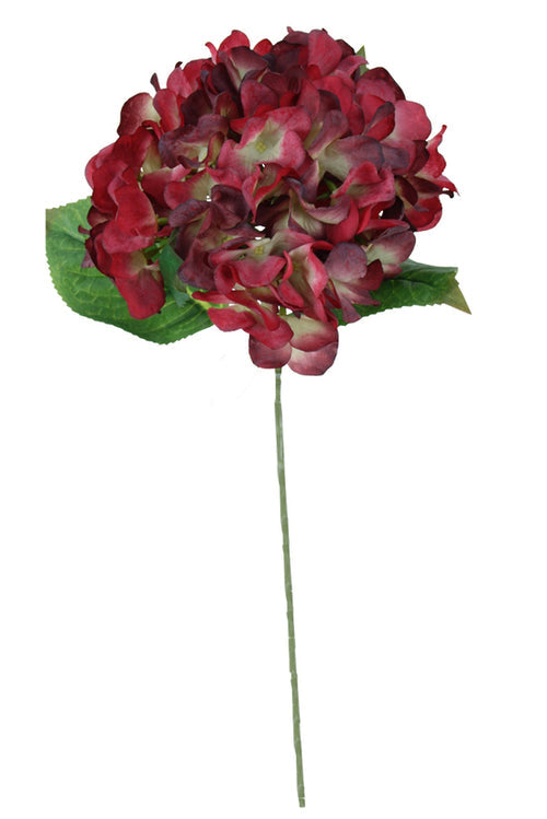 Elodie RT Hydrangea 47cm Burgundy