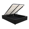 Denver Gas Lift Storage Bed Base (Black) - King Single (W115 x H35 x 203 CM)