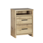 Nova 2 Drw Tall Bedside (NZ Made)-CLEARANCE