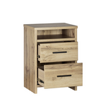 Nova 2 Drw Tall Bedside (NZ Made)-CLEARANCE
