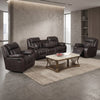 Hutchson 3+1+1 Recliner Suite (Dark Brown)
