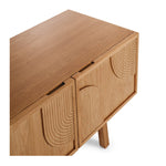 ARC TV Stand (Natural Oak) (W180 D45 H55CM)