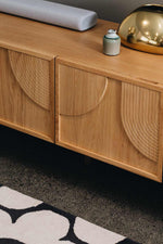 ARC TV Stand (Natural Oak) (W180 D45 H55CM)