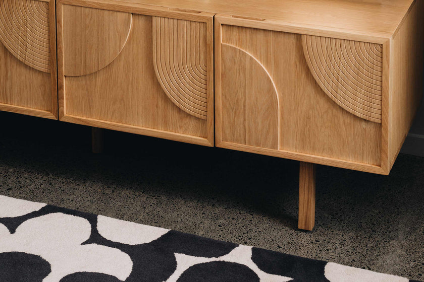ARC TV Stand (Natural Oak)