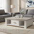 Scarletwood Coffee Table With Drawers (W1300 D700 H420mm)
