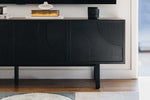 ARC TV Stand (Black Oak) (W180 D45 H55CM)