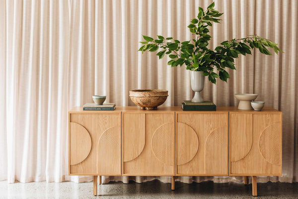 ARC Sideboard (Natural Oak) (L200 D45 H80CM)