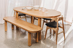 ARC Dining Table 200 (Natural Oak) (L200 D100 H76CM)