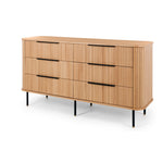 Anders Dresser 6 drawers (Natural Oak) (W153 D46 H81CM)