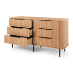 Anders Dresser 6 drawers (Natural Oak) (W153 D46 H81CM)