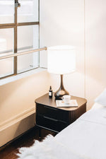 Anders Bedside (Black Oak) (W57 D42 H50CM)