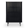 Anders Tallboy 4 drawers (Black Oak) (W79 D46 H115CM)