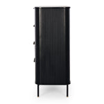 Anders Tallboy 4 drawers (Black Oak) (W79 D46 H115CM)