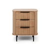 Anders Bedside 3drw (Natural Oak) (W57 D42 H67CM)