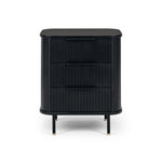 Anders Bedside 3drw (Black Oak) (W57 D42 H67CM)