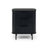 Anders Bedside 3drw (Black Oak) (W57 D42 H67CM)