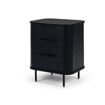 Anders Bedside 3drw (Black Oak) (W57 D42 H67CM)