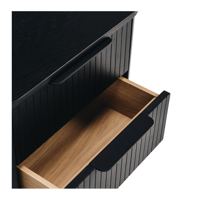 Anders Bedside 3drw (Black Oak)