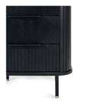 Anders Bedside 3drw (Black Oak) (W57 D42 H67CM)