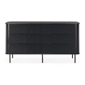 Anders Dresser 6 drawers (Black Oak)